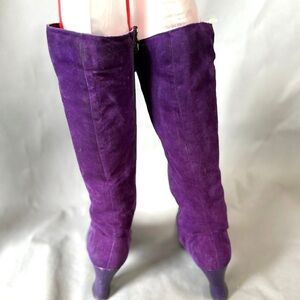 Gorgroys 60s Spanish purple leather knee boots